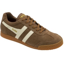 Gola Sneaker Harrier Suede-Leather tobacco brown/white Men